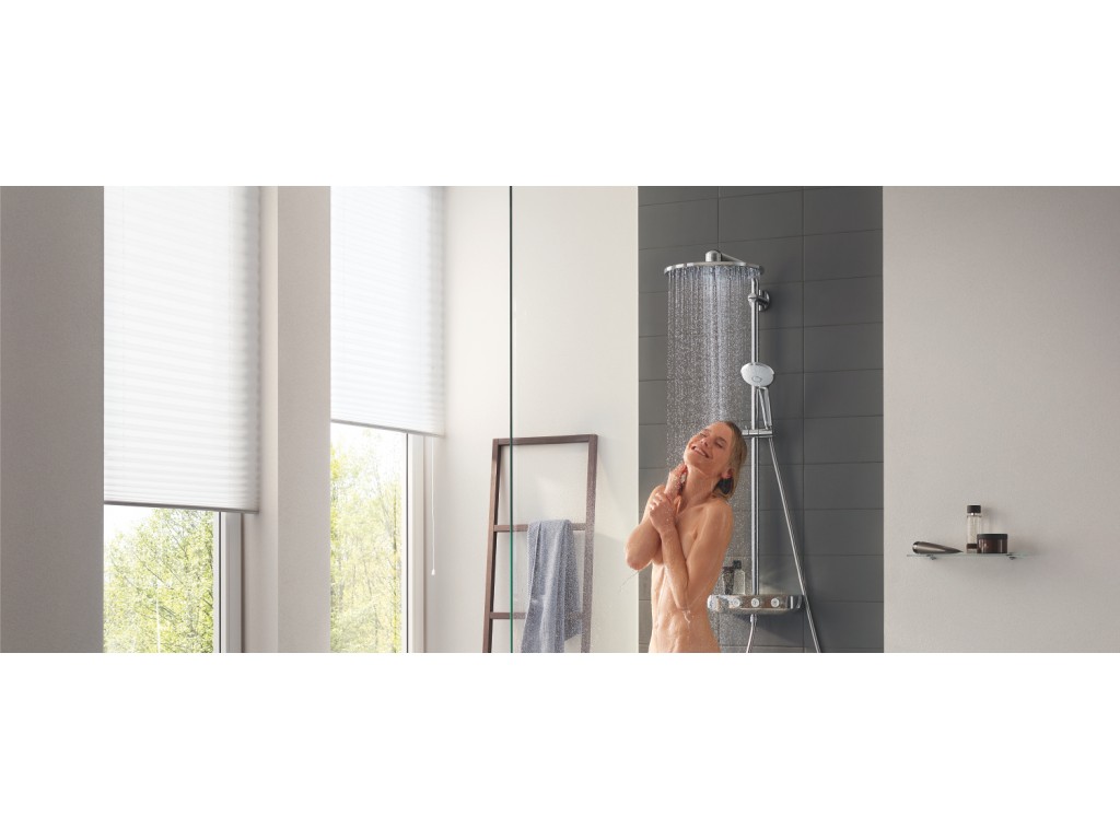 Euphoria SmartControl System 310 Cube Duo divara montaj termostatik qarışdırıcılı duş sistemi