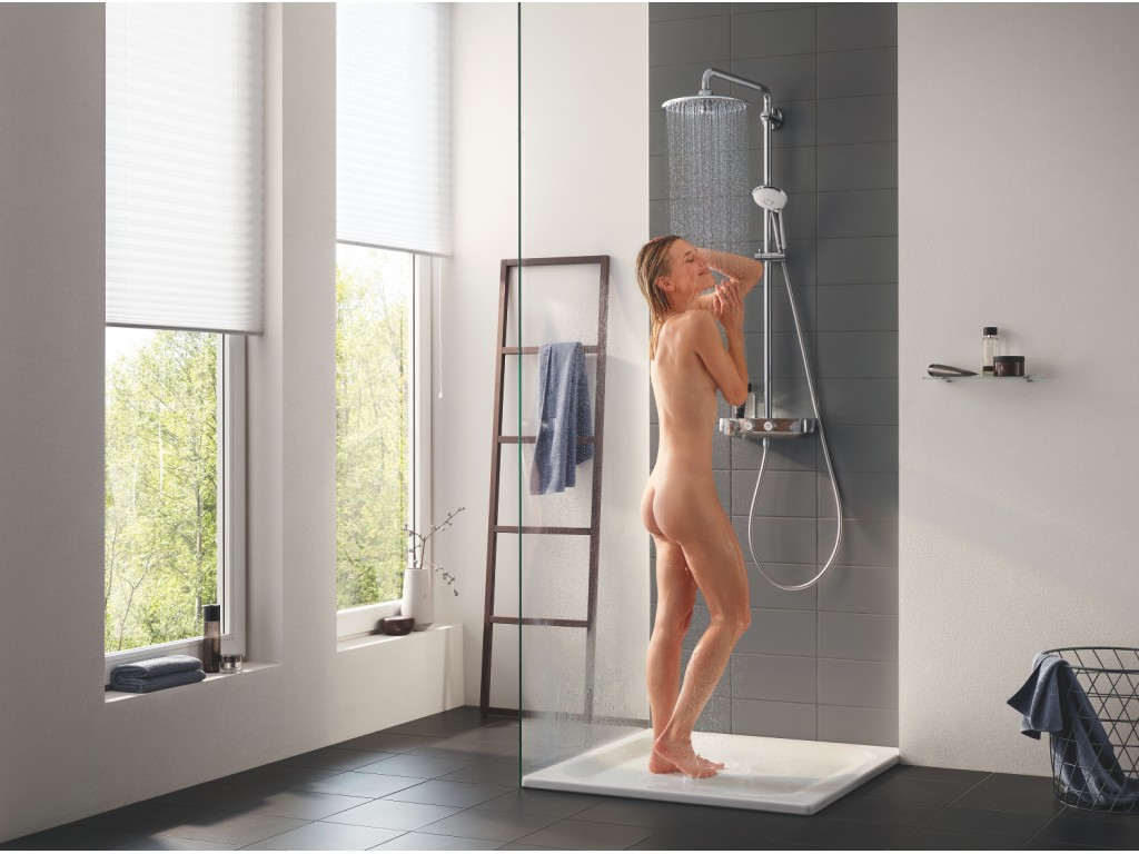 Euphoria SmartControl 260 Mono Duş sistemi divara montaj termostatik qarışdırıcılı duş sistemi