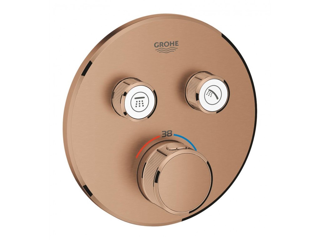 Grohtherm SmartControl cüt ventilli akış kontrollu, divar ici termostatik duş qarışdırıcısı